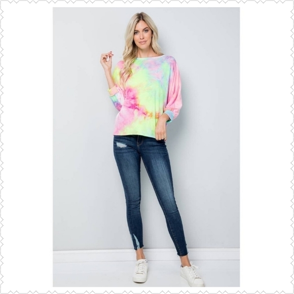 Women Multi Color Tie Dye Shirt - Picture 3 of 7